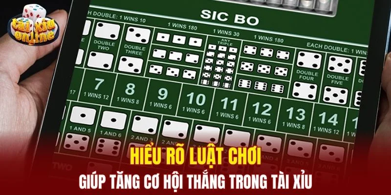 Hiểu rõ luật chơi giúp tăng cơ hội thắng trong tài xỉu 